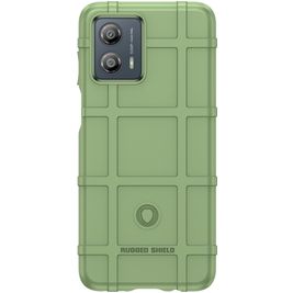 Mobigear Rugged Shield Coque Motorola Moto G53 5G Coque arrière en TPU Souple Anti-Chocs - Vert