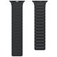 Mobigear Loop Mag Bracelet Silicone Apple Watch Fermeture magnétique - 49/46/45/44 mm - Noir