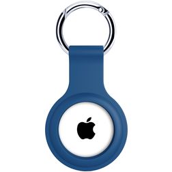 Xccess Keychain Coque Apple AirTag Porte-clés en Silicone Souple - Bleu