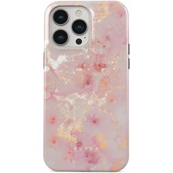 Burga Tough Coque iPhone 15 Pro Coque arrière Rigide Anti-Chocs - Golden Coral