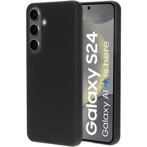 Mobiparts Coque Samsung Galaxy S24 Coque arrière en Silicone - Noir