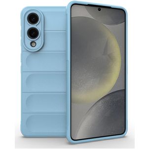 Mobigear Bumpy Coque Samsung Galaxy S25 Edge Coque arrière en TPU Souple - Bleu