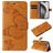 Mobigear Butterfly Housse iPhone 16 Pro Max Etui Porte-Monnaie - Cognac