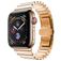 Mobigear Madrid Bracelet Acier Apple Watch Fermeture boucle déployante - 42/41/40/38 mm - Rose doré