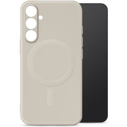 My Style Protective Flex Coque Samsung Galaxy S25 MagSafe Coque arrière en TPU Souple - Antique White