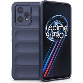 Mobigear Bumpy Coque Realme 9 Pro Plus Coque arrière en TPU Souple - Dark Blue