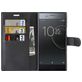 Mobigear Classic Housse Sony Xperia XZ Premium Etui Porte-Monnaie - Noir