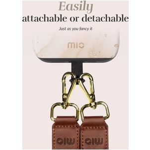 MIO Lanyard - Cordon de téléphone universel ajustable - Gold Marble