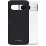 Mobilize Rubber Gelly Coque Google Pixel 8 Coque arrière en TPU Souple - Matt Black