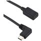 Mobigear 90 Degrees - Extension de Câble USB-C vers USB-C 0.3 mètre - Noir