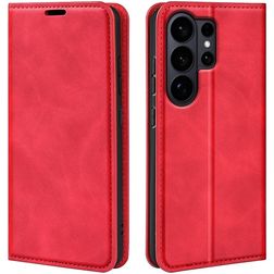 Mobigear Retro Slim Housse Samsung Galaxy S26 Ultra Etui Porte-Monnaie - Rouge