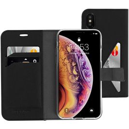 Mobiparts Classic Wallet Housse iPhone X Etui Porte-Monnaie - Noir