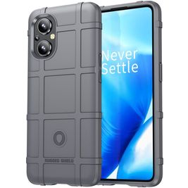 Mobigear Rugged Shield Coque OPPO Reno 7 Lite Coque arrière en TPU Souple Anti-Chocs - Gris