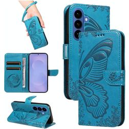Mobigear Butterfly Housse Samsung Galaxy S26 Plus Etui Porte-Monnaie - Bleu