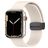Mobigear Sport Mag Bracelet Silicone pour Apple Watch Fermeture magnétique - 42/41/40/38 mm - Lumière stellaire