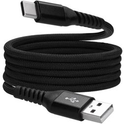 Mobiparts Magnetic Braided - Câble USB-A vers USB-C 1 mètre - Black