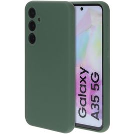 Mobiparts Coque Samsung Galaxy A35 Coque arrière en Silicone - Forest Green Mobiparts Coque Samsung Galaxy A35 Coque arrière en Silicone - Forest Green