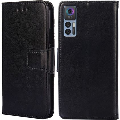 Mobigear Wallet Housse TCL 30 Etui Porte-Monnaie - Noir