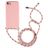 Mobigear Lanyard iPhone 7 Coque avec cordon en TPU Souple - Rose