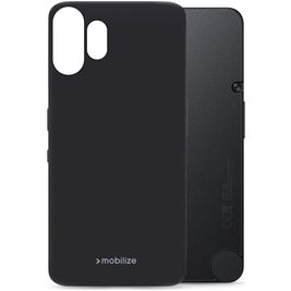 Mobilize Rubber Gelly Coque Nothing Phone (2) Pro Coque arrière en TPU Souple - Noir