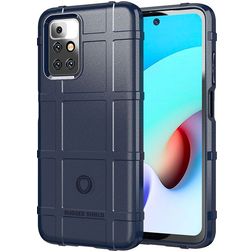 Mobigear Rugged Shield Coque Xiaomi Redmi 10 4G Coque arrière en TPU Souple Anti-Chocs - Bleu