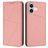 Mobigear Frosted Flip Housse iPhone 17 Etui Porte-Monnaie - Rose