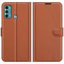Mobigear Classic Housse Motorola Moto G60 Etui Porte-Monnaie - Marron