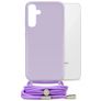 Mobilize Lanyard Gelly Samsung Galaxy S24 Plus Coque avec cordon en TPU Souple - Pastel Purple