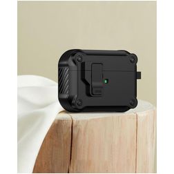 Mobigear Armor Clip Coque Apple AirPods Pro 3 - Noir