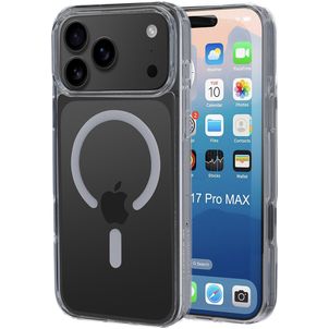 Mobiparts Hardcover Coque Transparente iPhone 17 Pro Max MagSafe Coque arrière Rigide - Transparent