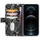 Mobilize Magnet Zipper Housse iPhone 12 Pro Max Etui avec Coque Détachable Porte-Monnaie - Noir