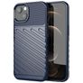 Mobigear Groove Coque iPhone 13 Mini Coque arrière en TPU Souple - Bleu