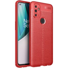 Mobigear Luxury Coque OnePlus Nord N100 Coque arrière en TPU Souple - Rouge