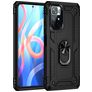 Mobigear Armor Ring Coque Xiaomi Redmi Note 11 5G Coque arrière Rigide Anti-Chocs avec Anneau-Support - Noir