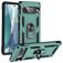 Mobigear Armor Ring Google Pixel 7 Plastique rigide Coque arrière Antichoc avec bague de maintien - Vert