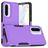 Mobigear Heavy Armor Coque Samsung Galaxy A56 Coque arrière Rigide Anti-Chocs - Violet