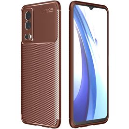 Mobigear Racing Coque Vivo Y52 Coque arrière en TPU Souple - Marron