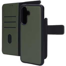 Mobiparts Housse Samsung Galaxy A56 Etui avec Coque Détachable en Cuir Véritable Porte-Monnaie - Vert