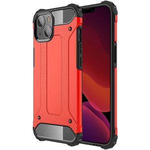 Mobigear Outdoor Coque iPhone 13 Coque arrière Rigide Anti-Chocs - Rouge