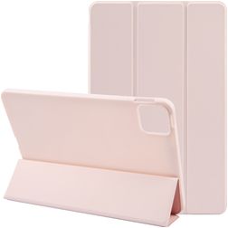 Mobigear Tri-Fold Gel Coque iPad Air 11 Pouces (2026) Etui en TPU,Similicuir - Rose