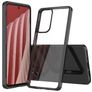 Mobigear Crystal Coque Samsung Galaxy A73 Coque arrière Rigide - Transparent / Noir