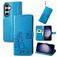 Mobigear Clover Housse Samsung Galaxy S23 FE Etui Porte-Monnaie - Bleu