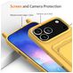 Mobigear Lanyard Card iPhone 17 Pro Coque avec cordon en Silicone et Porte-Cartes - Jaune