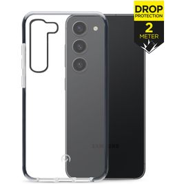 Mobilize Shatterproof Coque Samsung Galaxy S23 Plus Coque arrière Rigide Anti-Chocs - Transparent / Noir