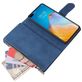 Mobigear Zipper Housse Huawei P40 Etui Porte-Monnaie - Bleu