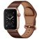 Mobigear Venezia Bracelet Cuir Apple Watch Fermeture boucle ardillon - 42/41/40/38 mm - Marron