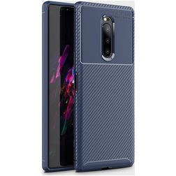 Mobigear Racing Coque Sony Xperia XZ4 Coque arrière en TPU Souple - Bleu