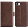 Mobigear Slim Magnet Housse iPhone 16e Etui Porte-Monnaie - Marron