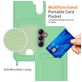 Mobigear Lanyard Card Samsung Galaxy A16 Coque avec cordon en Silicone et Porte-Cartes - Vert