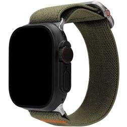 Mobilize Elastic Bracelet Nylon Apple Watch Bracelet élastique - 42/41/40/38 mm - Khaki